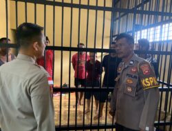 Antisipasi Tahan Kabur dan Sakit, Kapolres Kapuas Hulu Lakukan Kontral Penjagaan dan Ruang Tahanan 