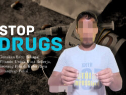 Pakai Sabu Sebagai Vitamin Untuk Kuat Bekerja, Seorang Pria Ditangkap Polisi
