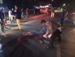 Laka Lantas di Jalan Merdeka Timur Sekadau, Menewaskan Satu Pengendara Motor