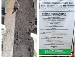 Usut Pembangunan Asrama SMAN 1 Simpang Hilir Kayong Utara, Diduga Gagal Kontruksi