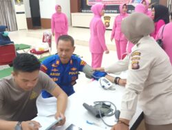 Sambut HUT Polairud, Satpolairud Ketapang Gelar Donor Darah