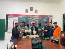 SATGAS PAMTAS RI-MLY WILAYAH KOREM 121/ABW KEMBALI BERHASIL MERINGKUS DUA ORANG PENGEDAR NARKOBA JENIS SABU-SABU SEBERAT 15,5 KG