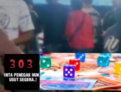 APH Wilkum Medan Tuntungan dan Pancur Batu Ternyata Tak Mampu Ungkap Kasus Judi, Ini Katanya!