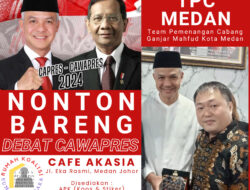 Nobar Debat Cawapres di Cafe Akasia Kota Medan Sukses Digelar