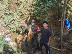 Dandim Sintang Tinjau Lokasi Banjir, Himbau Warga Tetap Waspada
