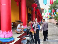 Polisi Lakukan Patroli Kamtibmas di Sejumlah Vihara Kabupaten Kubu Raya
