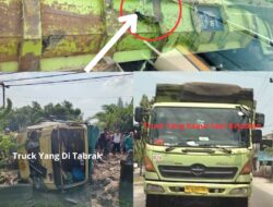 Polisi Buru Truck Yang Kabur Saat Menabrak Truck Hingga Menimpa Dua Sepeda Motor