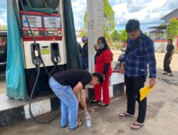 Pastikan Tidak Beredar BBM Oplosan atau Merk Palsu, Sat Reskrim Polres Melawi Cek SPBU 