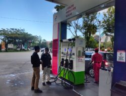 Cek dan Himbau SPBU oleh Anggota Unit Tipidter Sat Reskrim Polresta Pontianak 