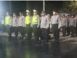 Jàjaran Polresta Pontianak Gelar Apel Malam Minggu Aman, untuk Cegah Kejahatan malam hari