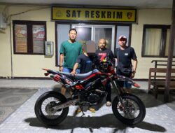 Kurang dari 1×24 jam Unit Jatanras Polres Landak Tangkap Pelaku Curanmor