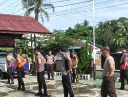 Jaga Kebugaran Fisik Anggota Polsek Mempawah Hulu Gelar olahraga