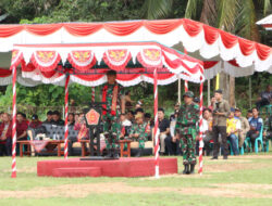 Resmi, Kasdam XII/Tpr Tutup Program TMMD ke-120 Di Kecamatan Beduai Sanggau