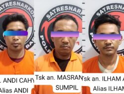 Tiga Orang Pengedar Narkoba Ditangkap Satresnarkoba Polres Batu Bara