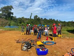 Babinsa Hadiri Simulasi Damkar Dalam rangka Mempersiapkan Siaga Karhutla tahun 2024.