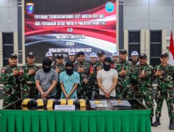 Tiga Pelaku Penyelundupan 6,4 Kilogram Sabu Berhasil di Gagalkan di Tapal Batas Indonesia-Malaysia