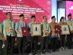 Penetapan Nomor Urut Pilwako Pontianak, Pasangan Edi – Bahasan Nomor Urut 1 dan Pasangan Mulyadi – Harti Nomor Urut 2