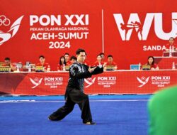 Tim Atlet Wushu Sumut Persembahkan Emas Perdana di Ajang Bergengsi PON XXI/2024