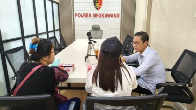 Tim Psikologi Biro SDM Polda Kalbar Lakukan Trauma Healing Terhadap Korban Kekerasan Seksual di Singkawang