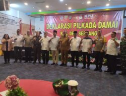 Deklarasi pemilu Damai 3 Calon Bupati Deli Serdang Sepakat Menjaga Jalannya Pilkada Serentak Secara Aman Dan Damai