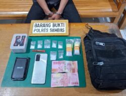 Aksi Terselubung Satresnarkoba Polres Sambas Berhasil Jerat Pengedar Shabu di Sambas