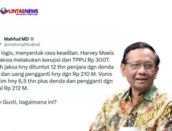 Vonis Korupsi Rp300 Triliun, Mahfud MD Bandingkan dengan Hukuman Mati di Tiongkok
