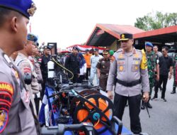 Polda Kalbar Gelar Apel Gelar Pasukan Operasi Lilin Kapuas 2024 untuk Pengamanan Natal dan Tahun Baru