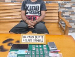 Jajaran Polres Sambas Meringkus Pengedar Narkoba, 29 Paket Sabu Diamankan