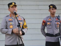 Apel Pagi, Kapolresta Pontianak Berikan Apresiasi kepada Personel dalam.pelaksanaan tugas