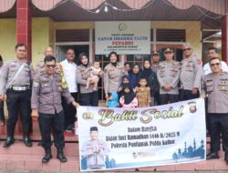 Polresta Pontianak Salurkan Bansos ke Panti Asuhan Catur Dharma Pepabri