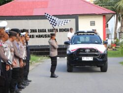 Waka Polres Buru Lepas Secara Simbolis Bantuan Untuk Warga Seram Utara Pasca Desa Sawai Dan Masihulang