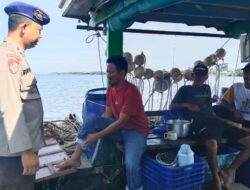 Ciptakan Keamanan di Perairan, Sat Pol Airud Sambangi Warga Nelayan