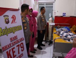 Hari Bhayangkara ke-79, Polresta Pontianak Lakukan Anjangsana ke Purnawirawan, Personel Sakit, dan Warakawuri
