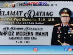 Kapolda Kalbar Kunjungi Pondok Pesantren Tahfiz Qur’an Dalam Rangka HUT ke 79 Bhayangkara