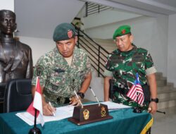 Pangdam XII/Tpr Terima Lawatan Timbal Balas Panglima 1 Divisyen Malaysia