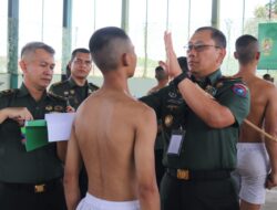 Pangdam XII/Tpr Pimpin Sidang Pemilihan Penerimaan Calon Bintara PK TNI AD TA 2025