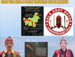 Aktivis Bala Adat Dayak Tolak Program Transmigrasi di Kalbar: “Bukan Solusi, Tapi Ancaman Bagi Masyarakat Adat