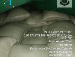 Satgas Pangan Polda Kalbar Amankan Truk Bermuatan Beras Ilegal di Singkawang