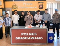 Tegas Berantas Narkotika, Polres Singkawang Musnahkan Barang Bukti Shabu Senilai Ratusan Juta Rupiah