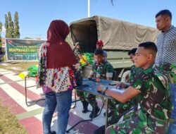 Memperingati HUT TNI Ke – 80, Batalyon Infantri Gelar Bazar Pasar Murah Di Kota Namlea