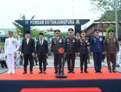 Upacara HUT TNI Ke-80, Kasdam XII/Tpr : TNI Garda Terdepan dan Benteng Terakhir NKRI