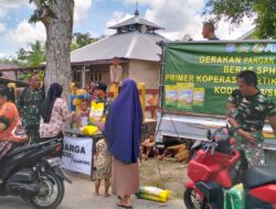 TNI Dukung Stabilitas Pangan, Koramil 1202-03/Singkawang Tengah Gelar Penjualan Beras SPHP