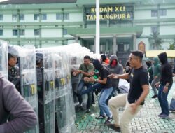 Pangdam XII/Tpr Tinjau Uji Protap Penanganan Huru-hara, Pastikan Kesiapan Pasukan Jaga Stabilitas Kalbar