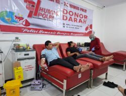 Dalam Rangka Hari Jadi Humas Polri ke-74, Polresta Pontianak Gelar Donor Darah di PMI Kota Pontianak