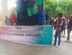 Aksi Dua Gabungan Organisasi Minta DPRD Buru Cabut Izin CV Marsha Indah
