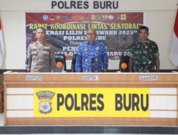 Polres Buru Gelar Rapat Koordinasi Lintas Sektoral Operasi Lilin Salawaku 2025