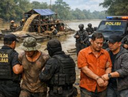 Terkait PETI, Seorang Pekerja Diamankan Krimsus Polda Kalbar, Kades Semerangkai Ikut Dibawa ?