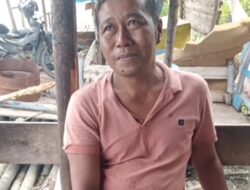 Kapal Nelayan Tenggelam, Nabrak Tiang Pancang Bekas Pelabuhan PT. EUP Di Perairan Sungai Kunyit
