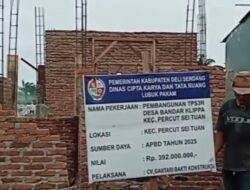Kades Bandar Klippa Bantah terkait pemberitaan miring yang menimbulkan Kisruh pembangunan TPS 3R di pasar 12 jalan Pendidikan