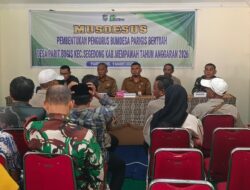 Danramil 1201-01/Jongkat Hadiri Musdesus Pembentukan Pengurus BUMDesa Parigis Bertuah di Desa Parit Bugis